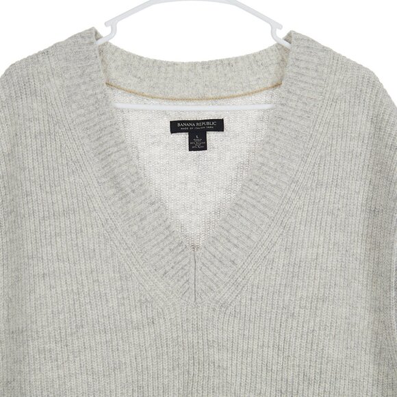 Banana Republic Recycled Wool Blend Knit Sweater Vest Men's Large - Picture 2 of 7